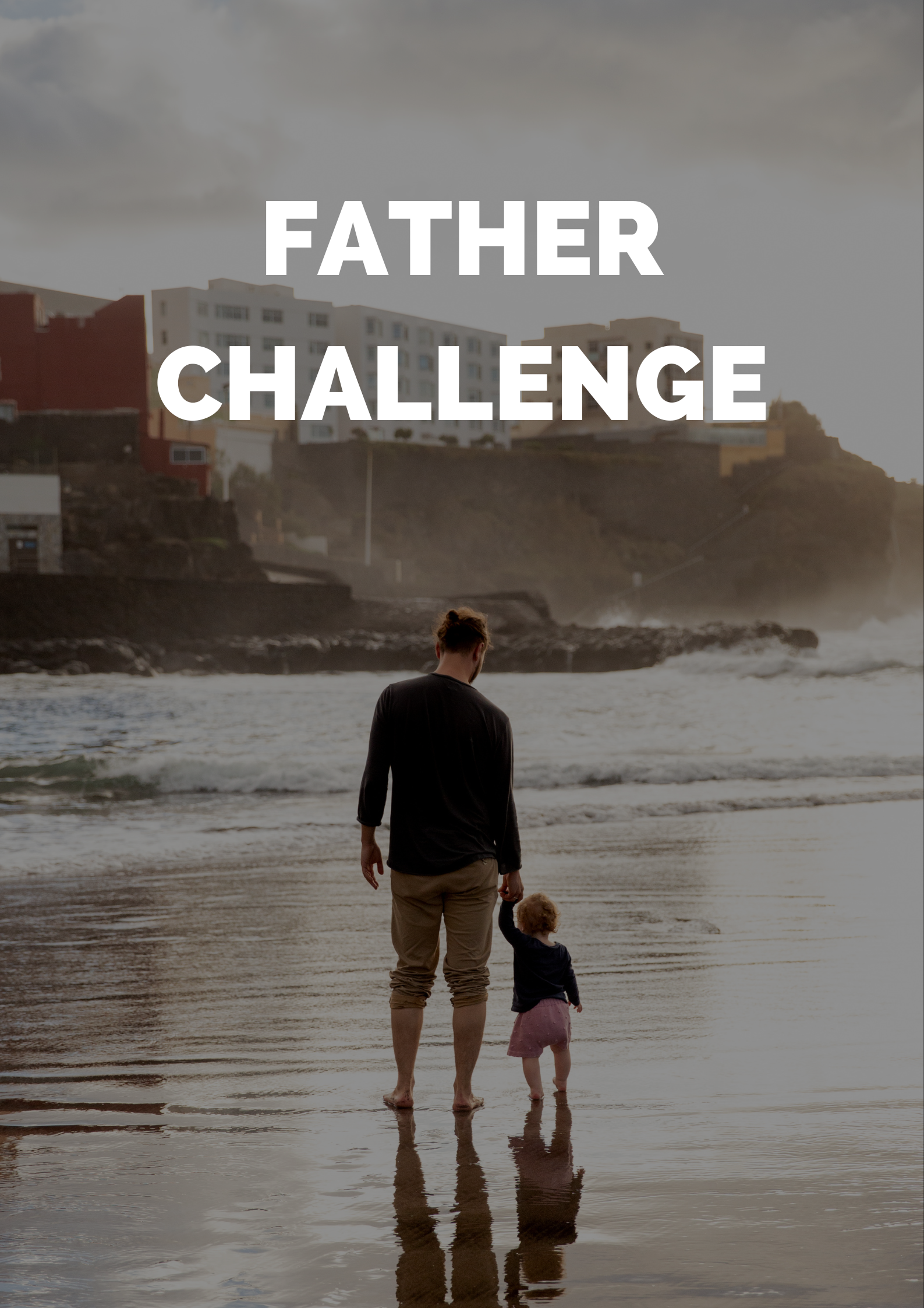 White Modern Happy Father Day (Poster)